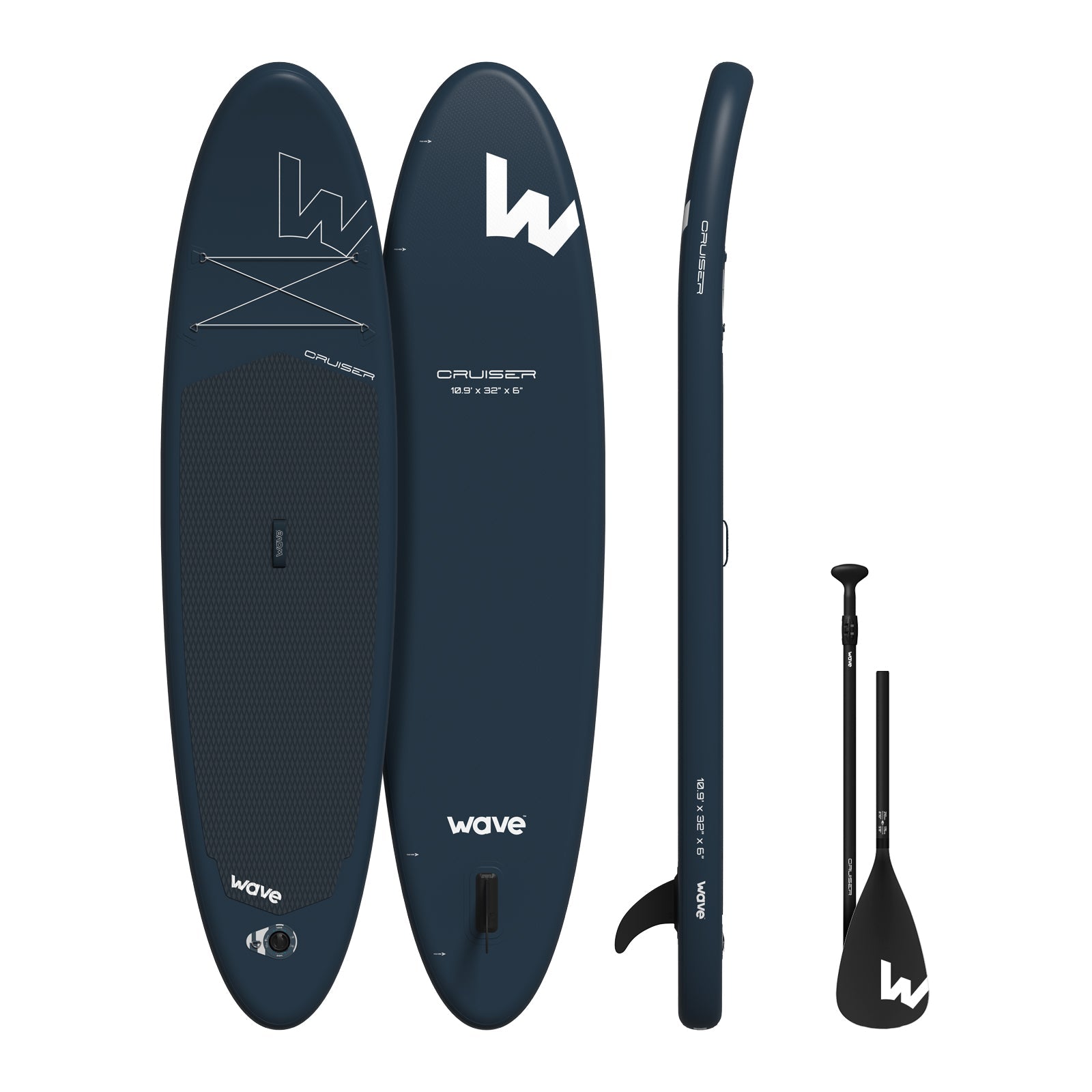 Cruiser 2.0 SUP | Inflatable Paddle Board | 10'9ft | Navy Inflatable Paddleboards Wave Sups