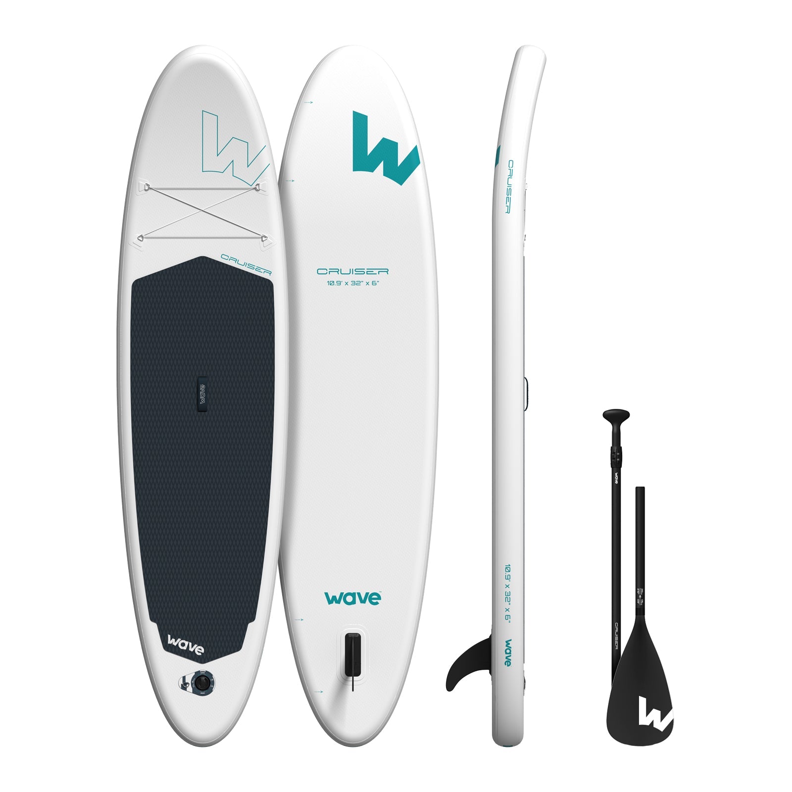 Cruiser 2.0 SUP | Inflatable Paddle Board | 10'9ft | White Inflatable Paddleboards Wave Sups