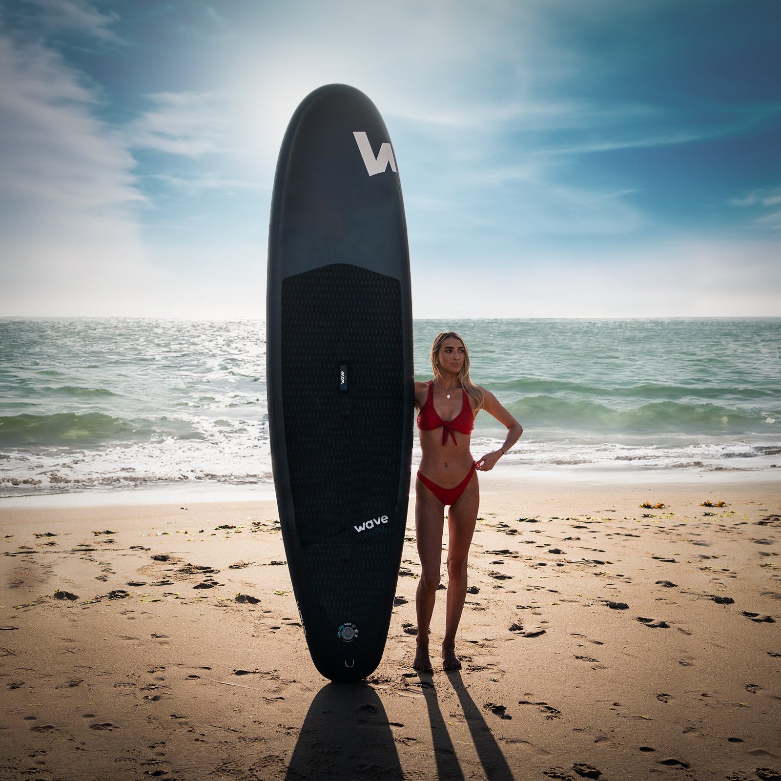 Cruiser SUP | Inflatable Stand-Up Paddle Board | 10/11 ft | Navy  Wave Sups   