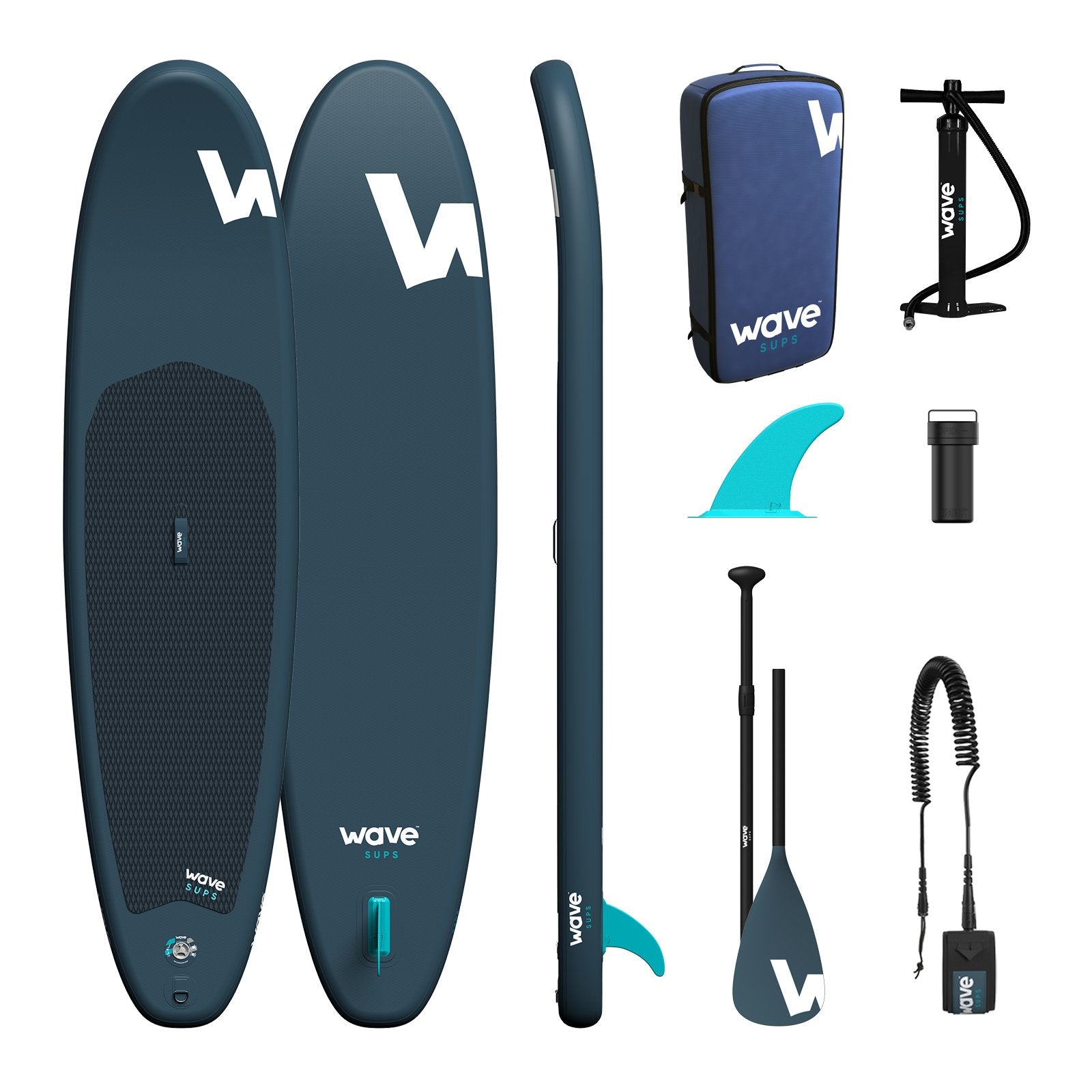 Cruiser SUP | Inflatable Stand-Up Paddle Board | 10/11 ft | Navy  Wave Sups   