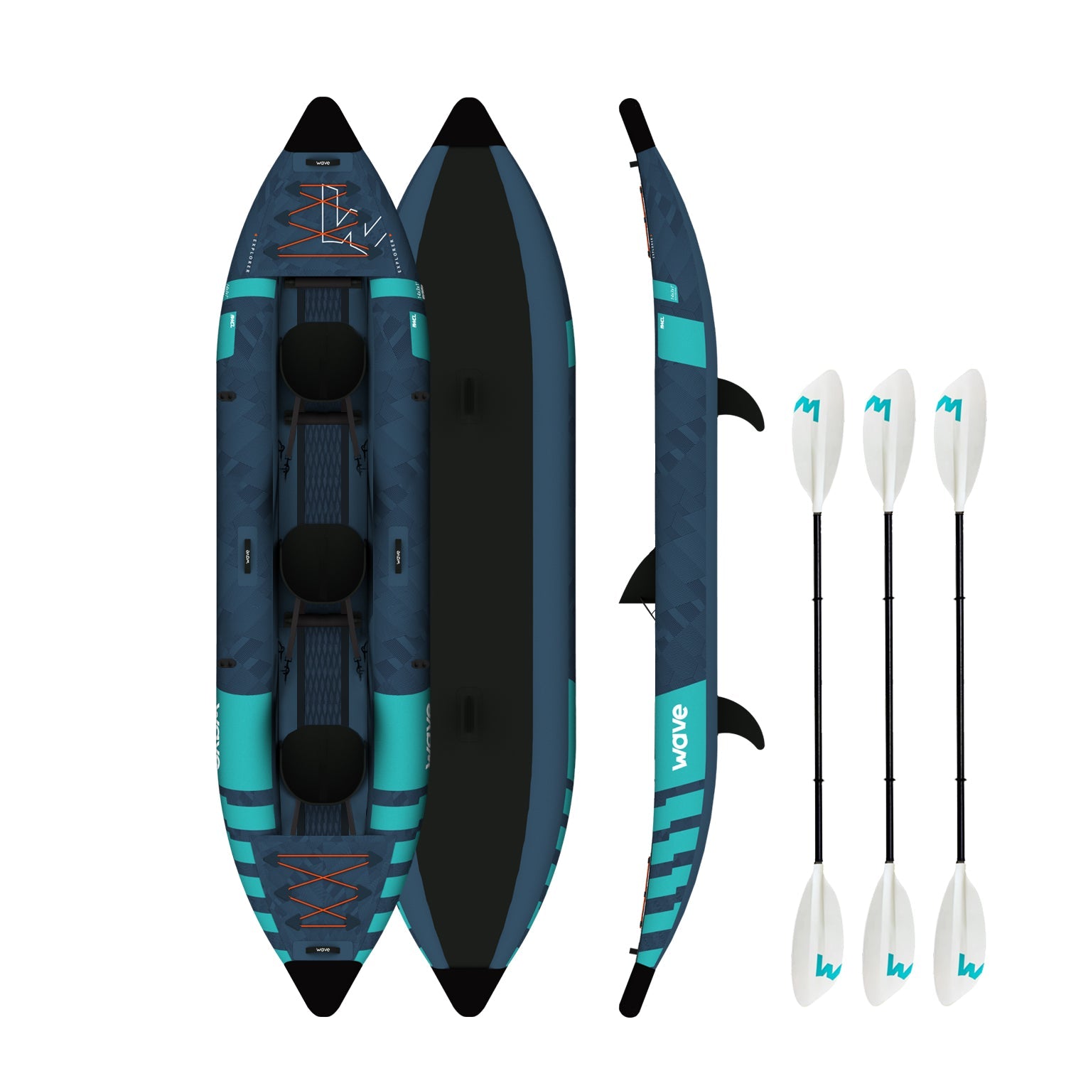 Explorer | Inflatable Kayak | PU-Stitch | 1-2/2-3 Seater  Wave Sups 2-3 Seater  