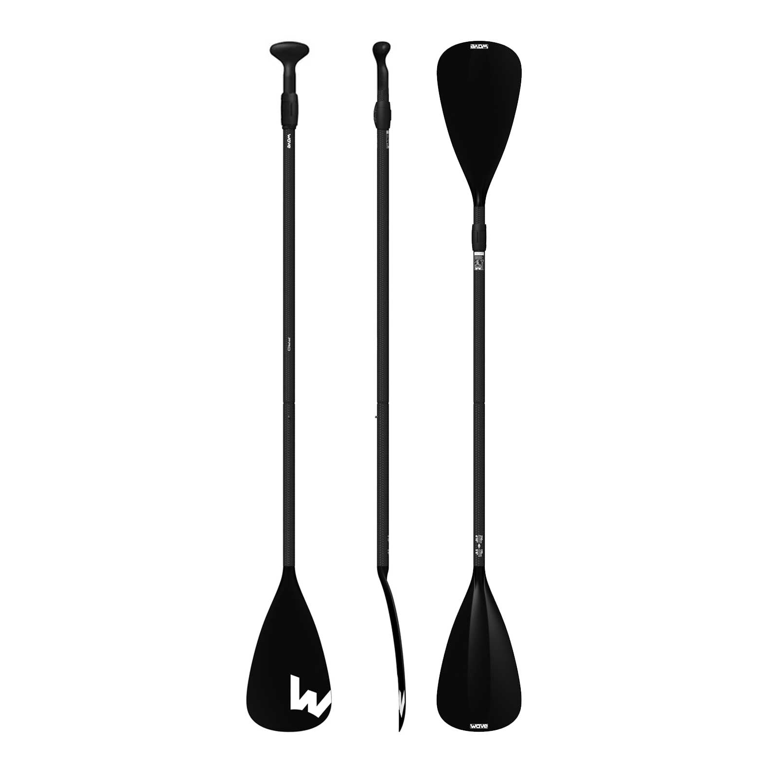 Lightweight Carbon Paddle / Kayak Conversion | Pro SUPs | Black Inflatable Paddleboards Wave Sups   