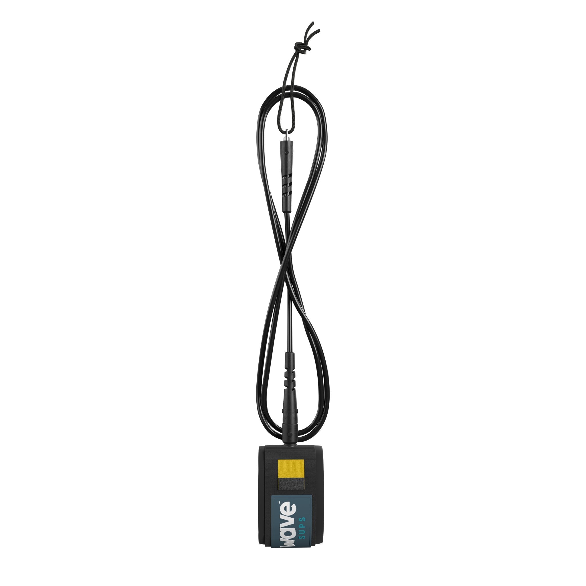 Non-Coiled Ankle Leash | Black Wave Sups