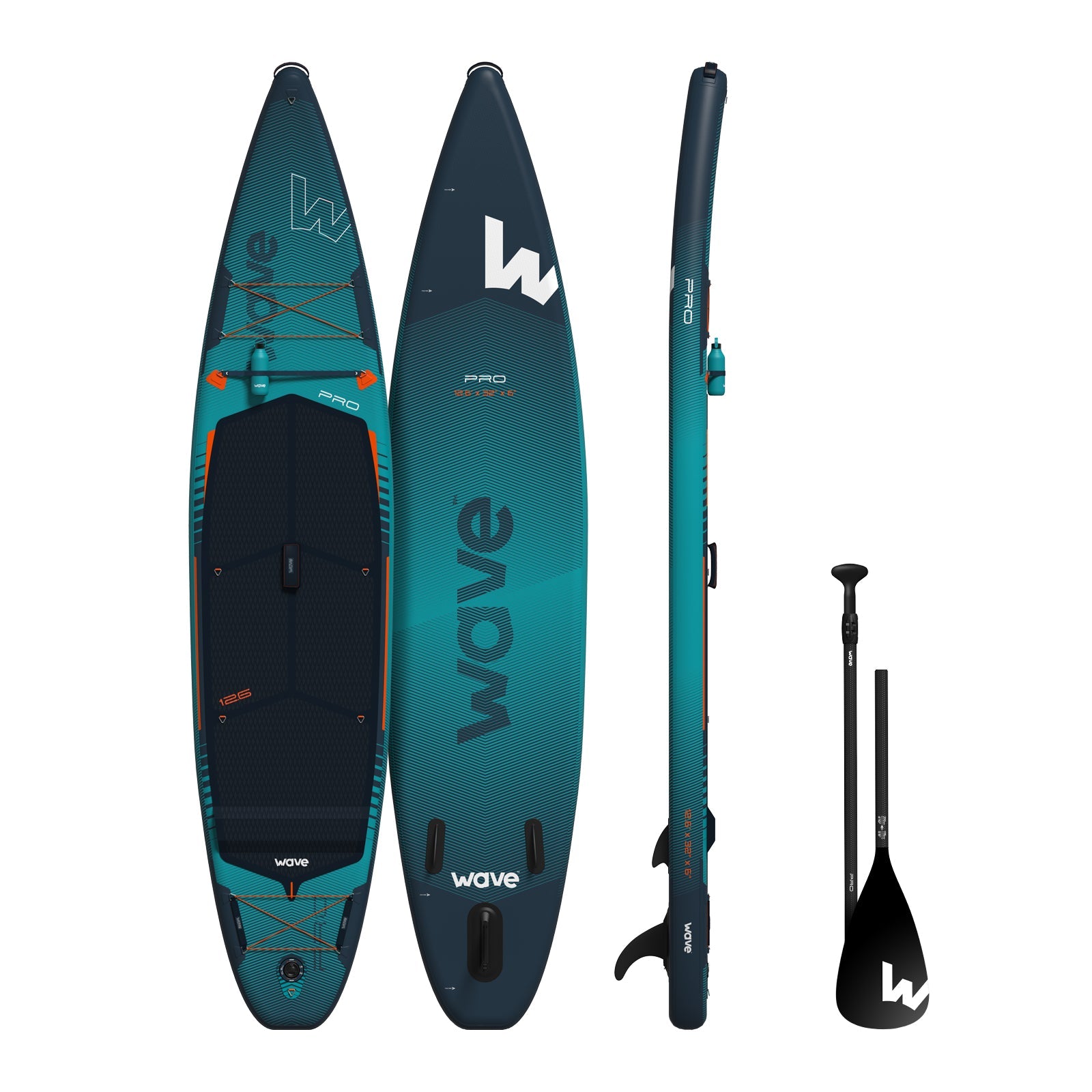 Pro 2.0 SUP | Inflatable Paddle Board | 12'6ft | Navy Inflatable Paddleboards Wave Sups