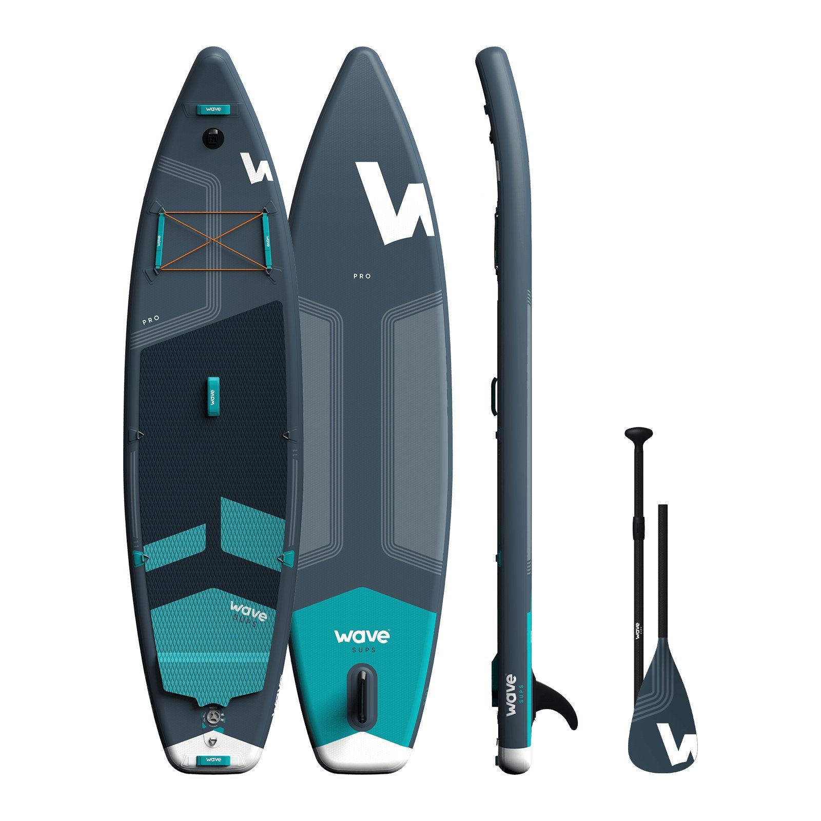 Pro SUP | Inflatable Stand-Up Paddle Board | 10/11ft | Navy Inflatable Paddleboards Wave Sups   