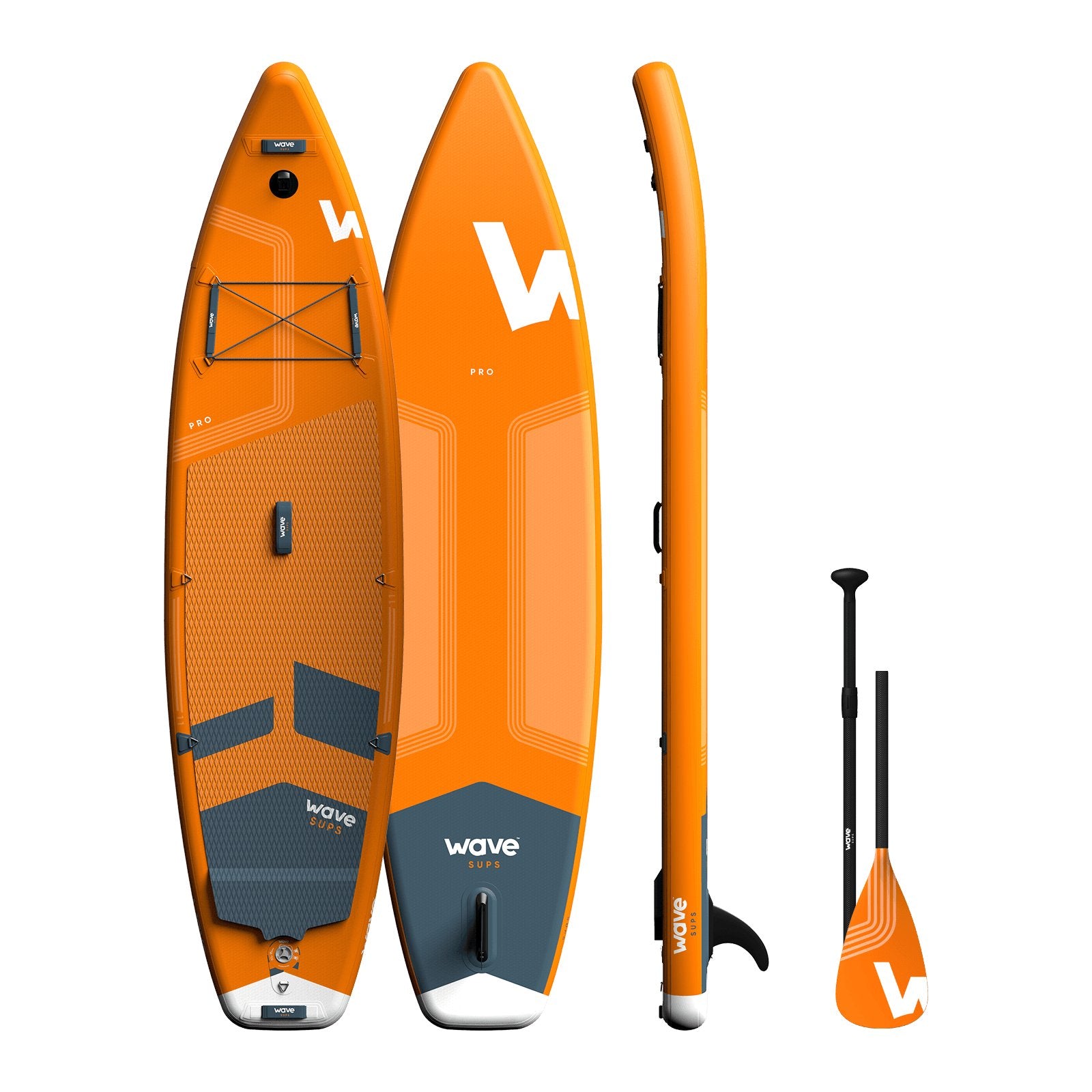 Pro SUP | Inflatable Stand-Up Paddle Board | 10/11ft | Orange Inflatable Paddleboards Wave Sups   