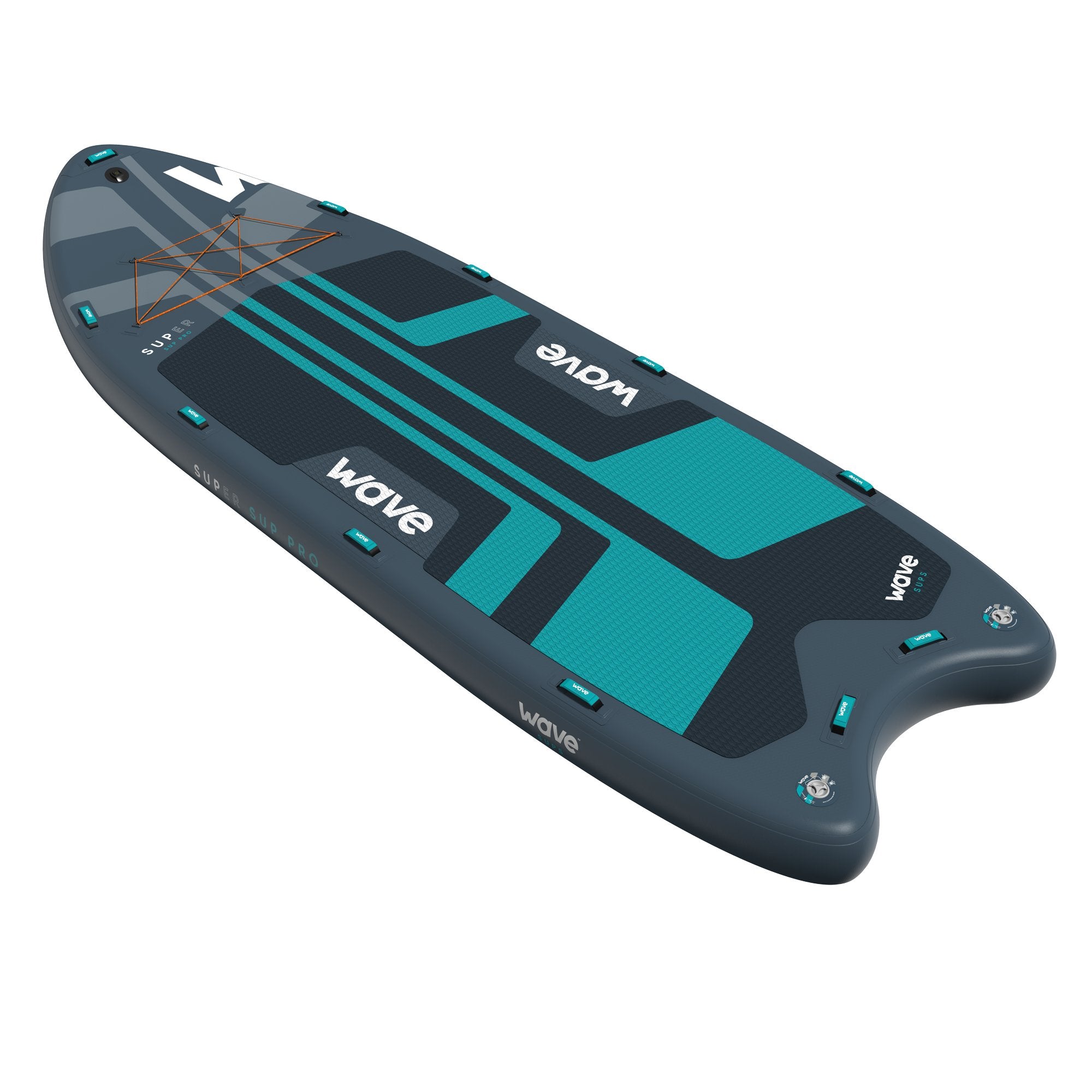 Super Pro SUP | Inflatable Stand-Up Paddle Board | 16ft | Navy Wave Sups