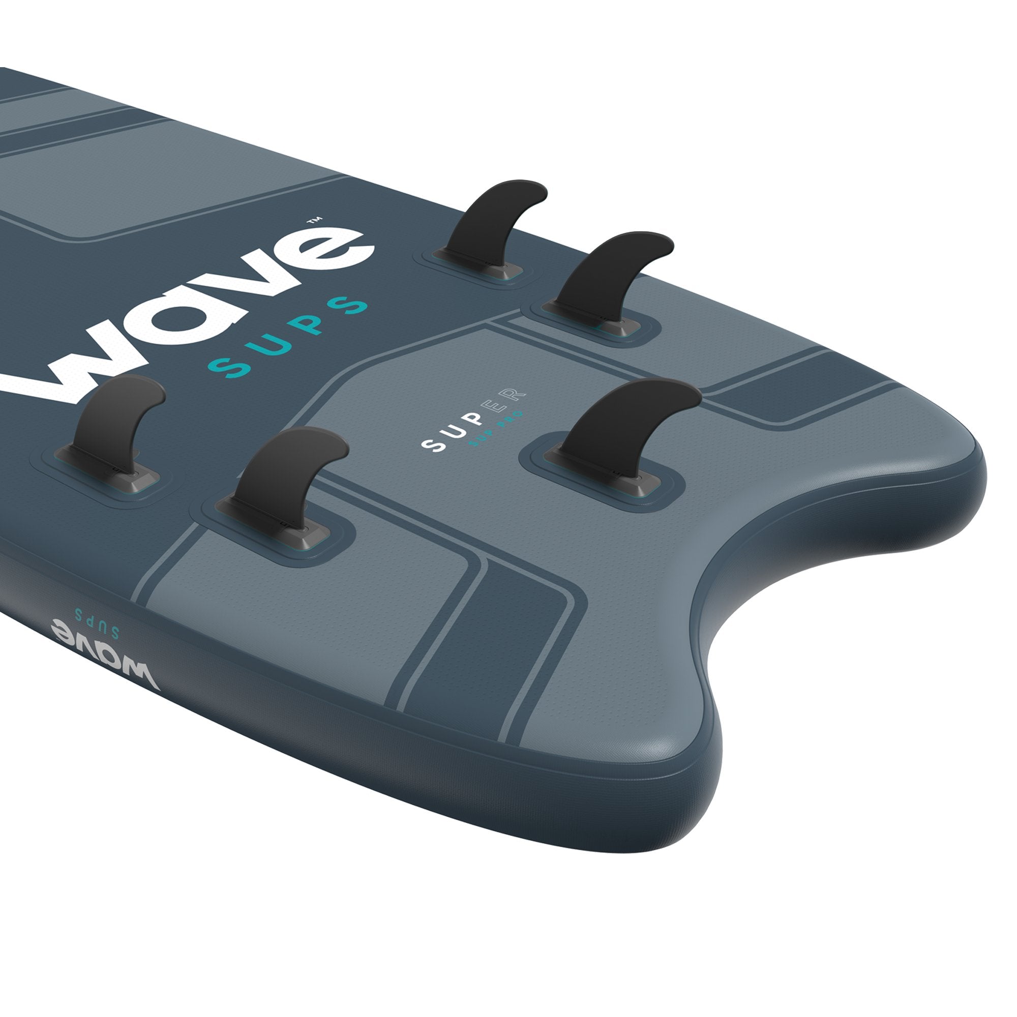 Super Pro SUP | Inflatable Stand-Up Paddle Board | 16ft | Navy  Wave Sups   