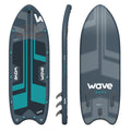 Super Pro SUP | Inflatable Stand-Up Paddle Board | 16ft | Navy  Wave Sups   
