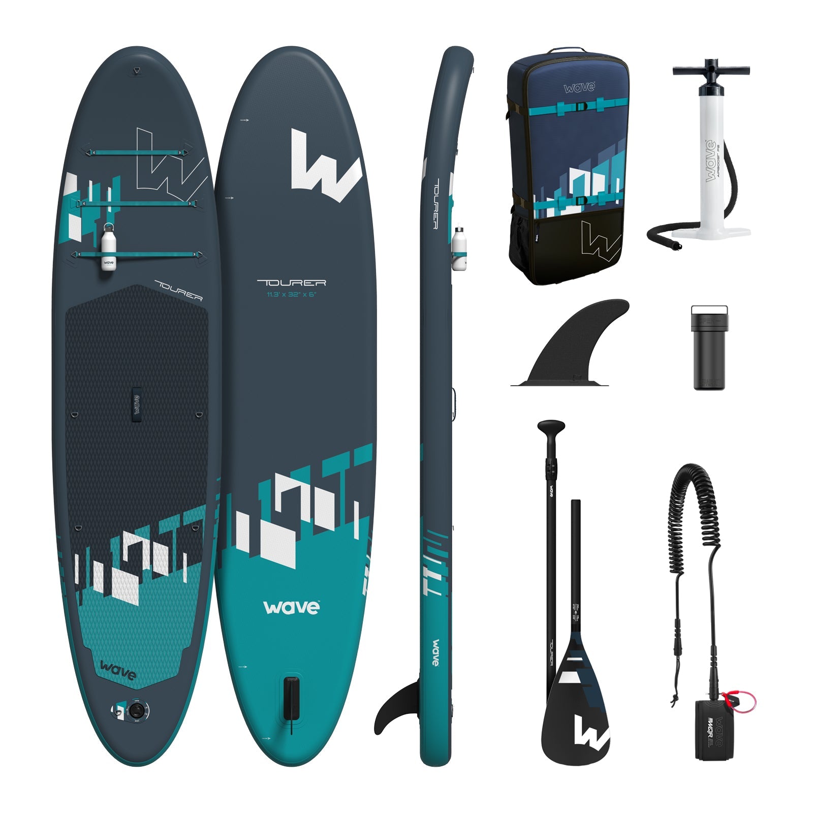 Tourer 2.0 SUP | Inflatable Paddle Board | 10'3/11'3ft | Navy Inflatable Paddleboards Wave Sups