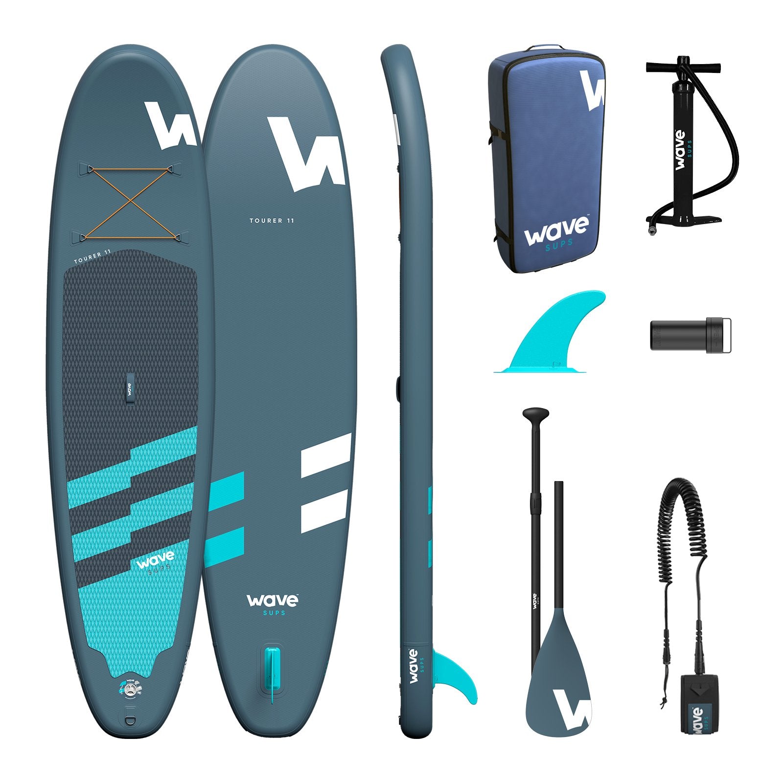 Tourer SUP | Inflatable Stand-Up Paddle Board | 10/11ft | Navy Inflatable Paddleboards Wave Sups   