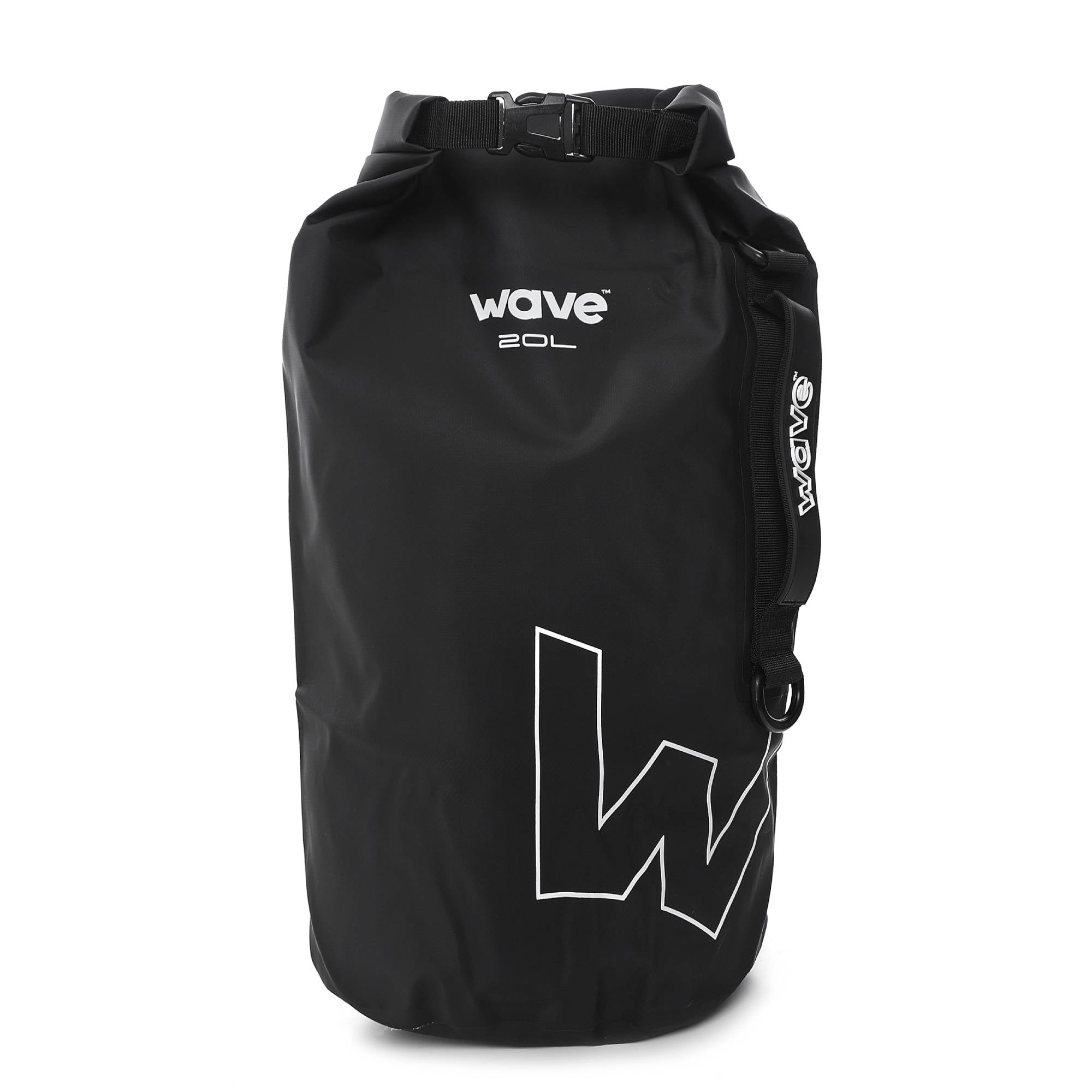 Waterproof PVC Dry Bag | Black Dry Bag Wave Sups UK 20L Black