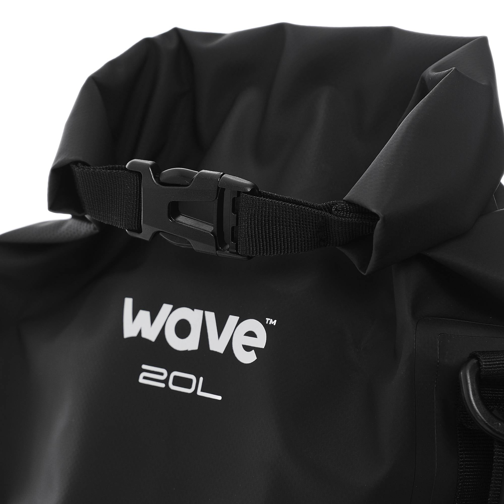 Waterproof PVC Dry Bag | Black Dry Bag Wave Sups UK