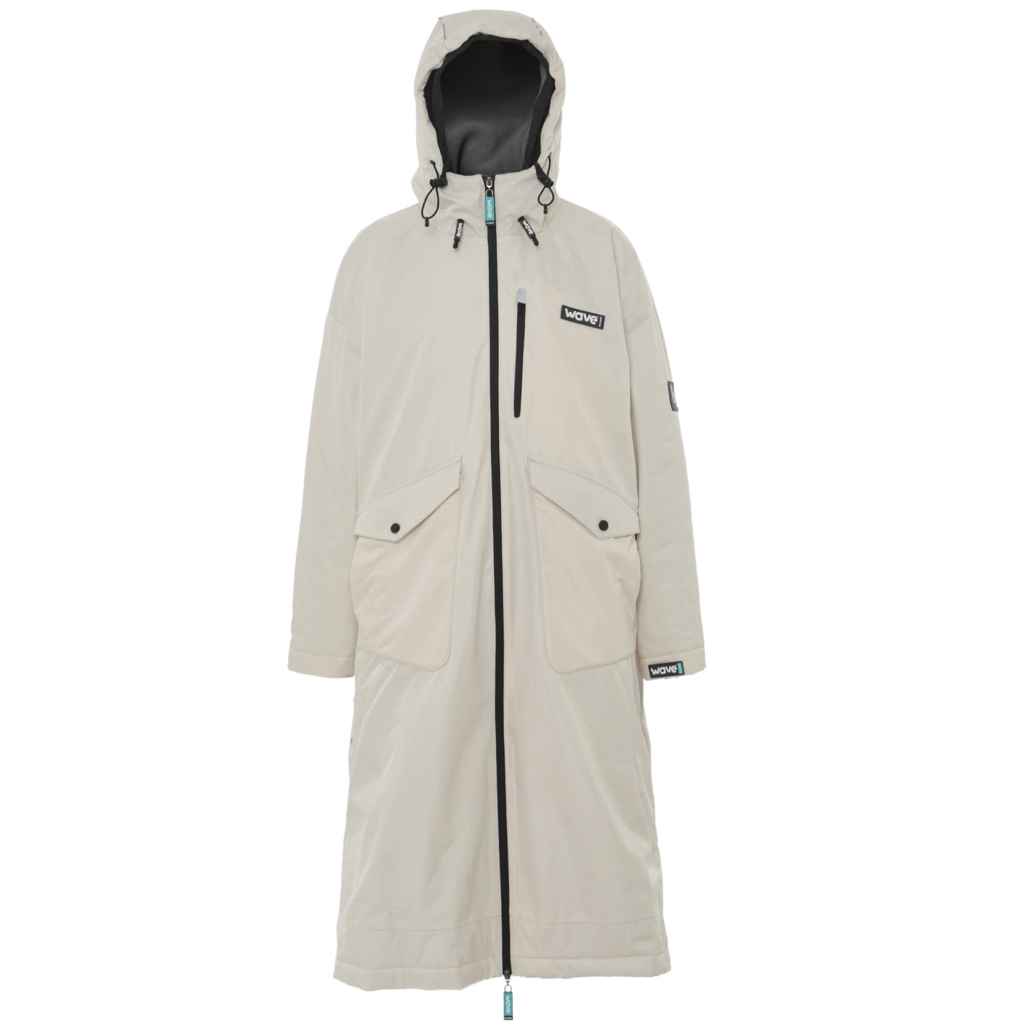 Wave 3 in 1 Waterproof & Windproof Changing Robe | Unisex | Ecru Cream Wave Sups