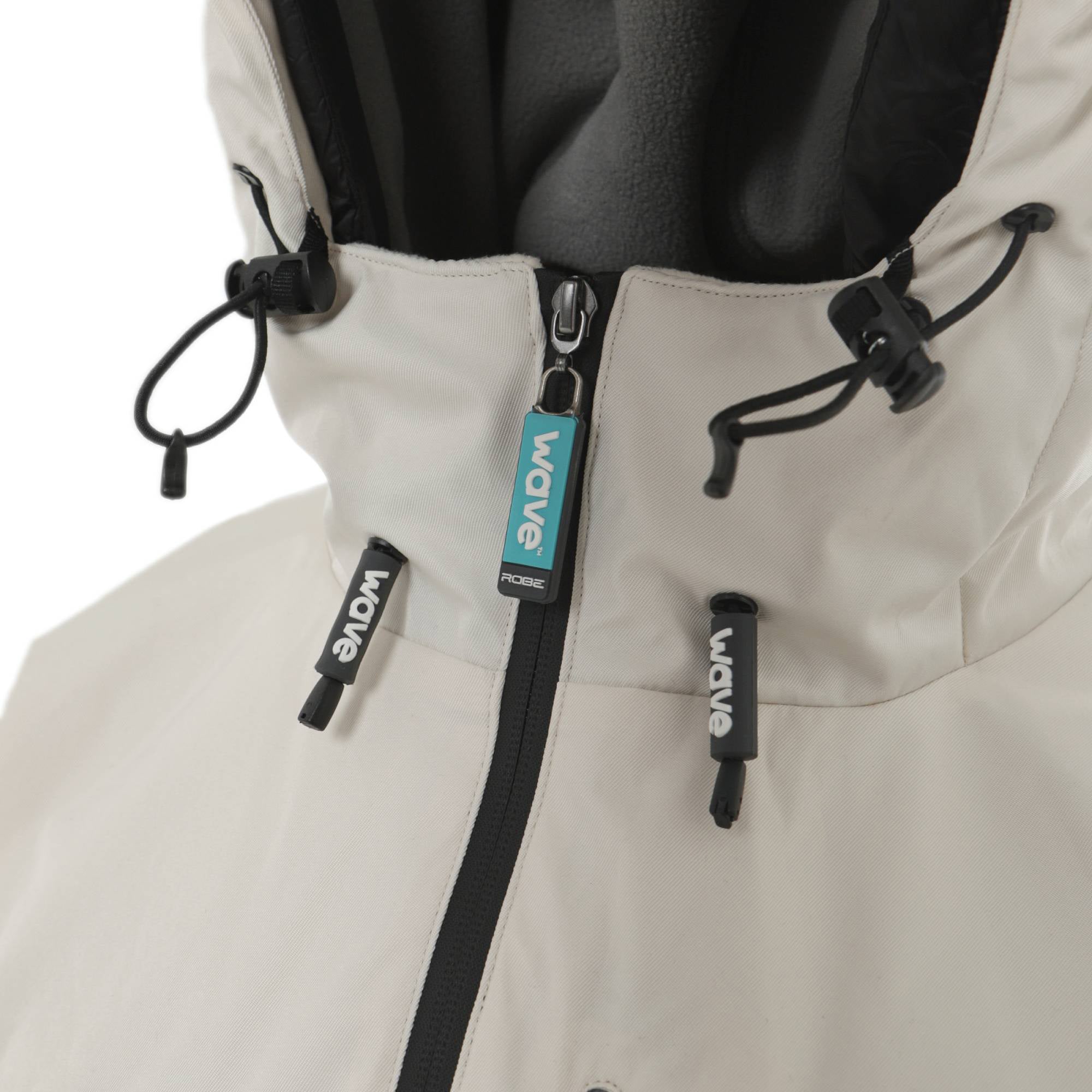 Wave 3 in 1 Waterproof & Windproof Changing Robe | Unisex | Ecru Cream Wave Sups