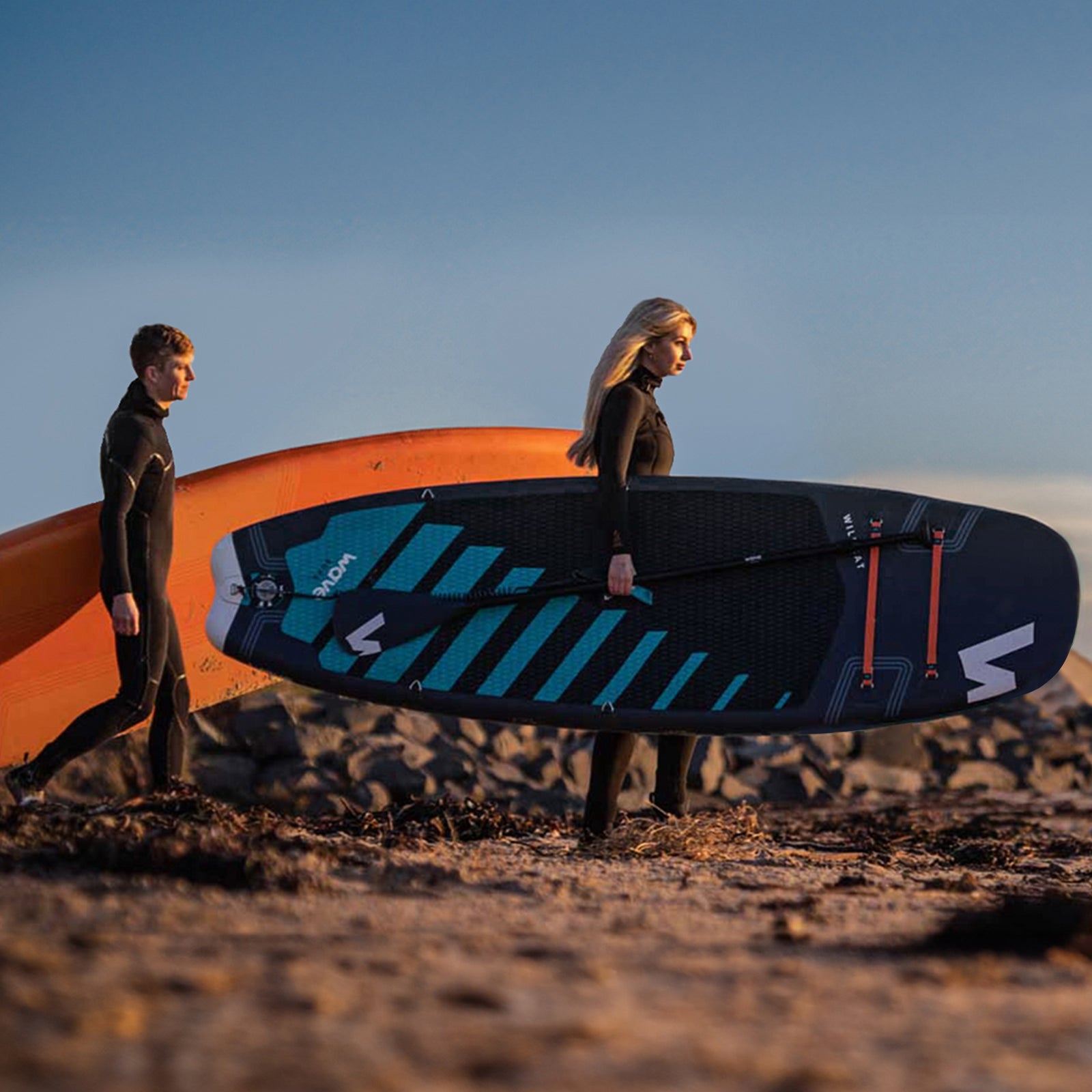 Wildcat SUP | Inflatable Stand-Up Paddle Board | Surf SUP Package | 8.6ft | Navy Inflatable Paddleboards Wave Sups   